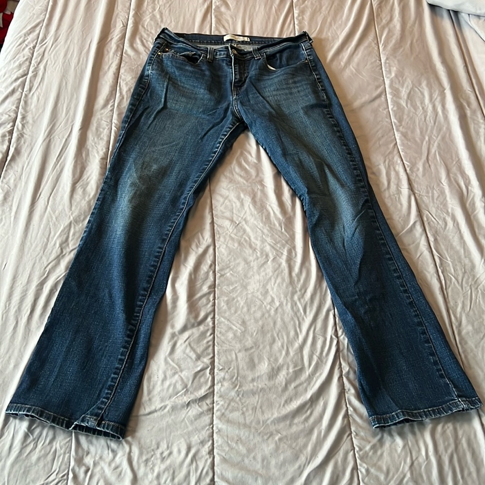Levi’s 505 jeans straight leg dark wash 10 M